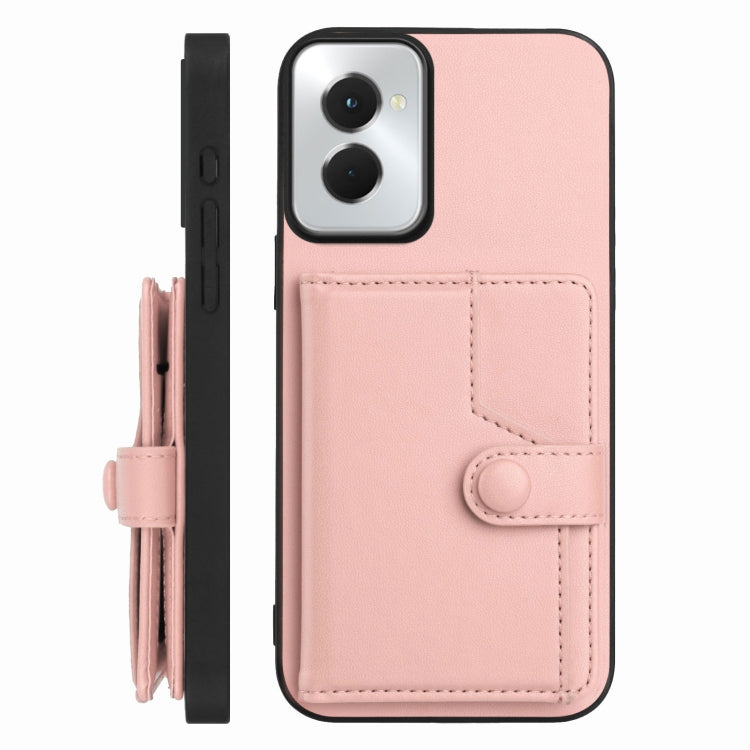 For Motorola Moto G Power 5G 2024 Button Card Bag RFID Anti-theft Phone Case