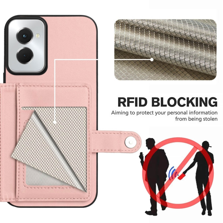 For Motorola Moto G Power 5G 2024 Button Card Bag RFID Anti-theft Phone Case