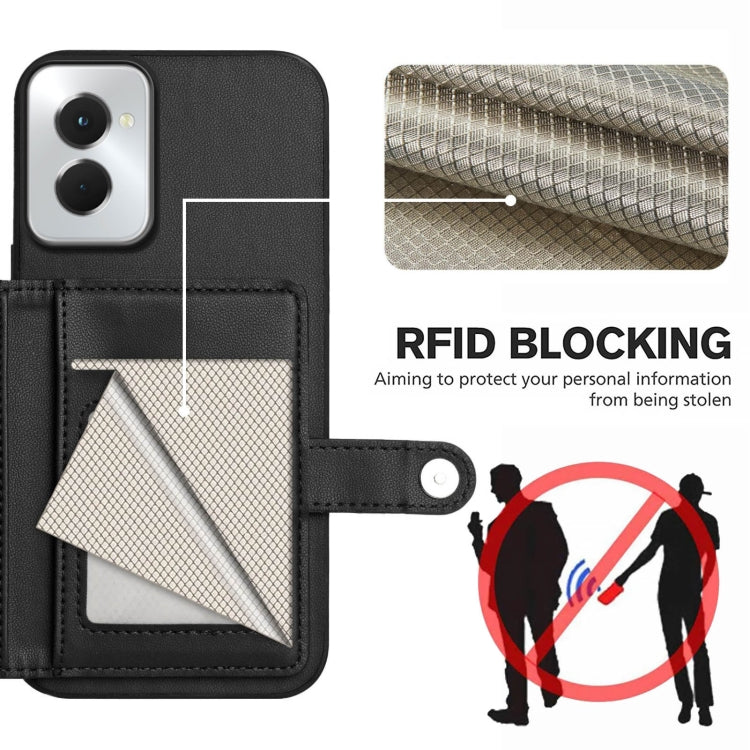 For Motorola Moto G Power 5G 2024 Button Card Bag RFID Anti-theft Phone Case