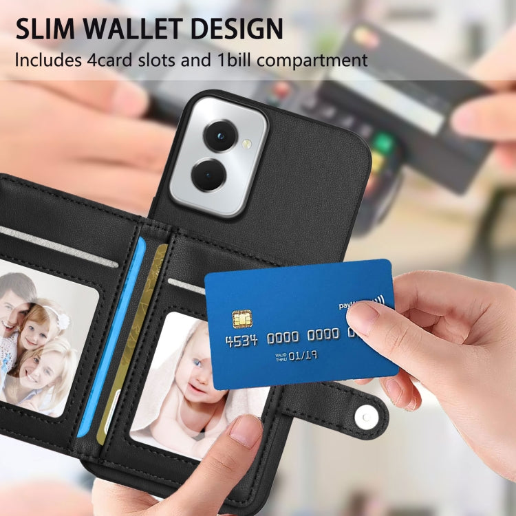 For Motorola Moto G Power 5G 2024 Button Card Bag RFID Anti-theft Phone Case