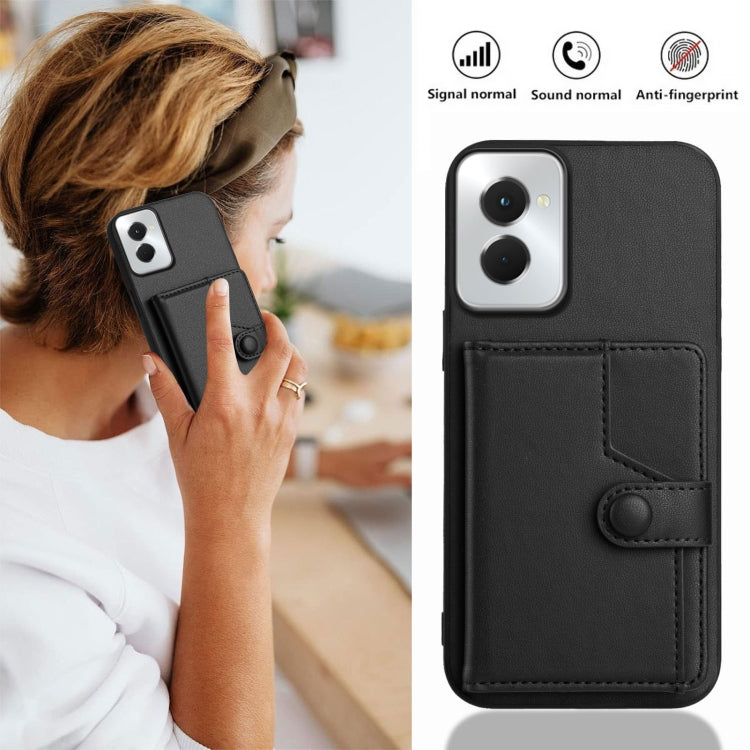 For Motorola Moto G Power 5G 2024 Button Card Bag RFID Anti-theft Phone Case