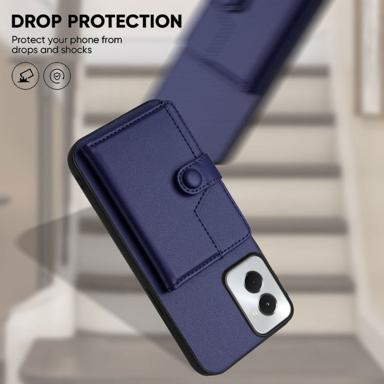 For Motorola Moto G Power 5G 2024 Button Card Bag RFID Anti-theft Phone Case