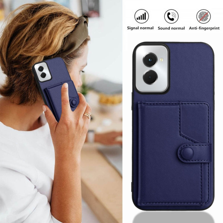 For Motorola Moto G Power 5G 2024 Button Card Bag RFID Anti-theft Phone Case