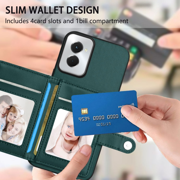 For Motorola Moto G Power 5G 2024 Button Card Bag RFID Anti-theft Phone Case