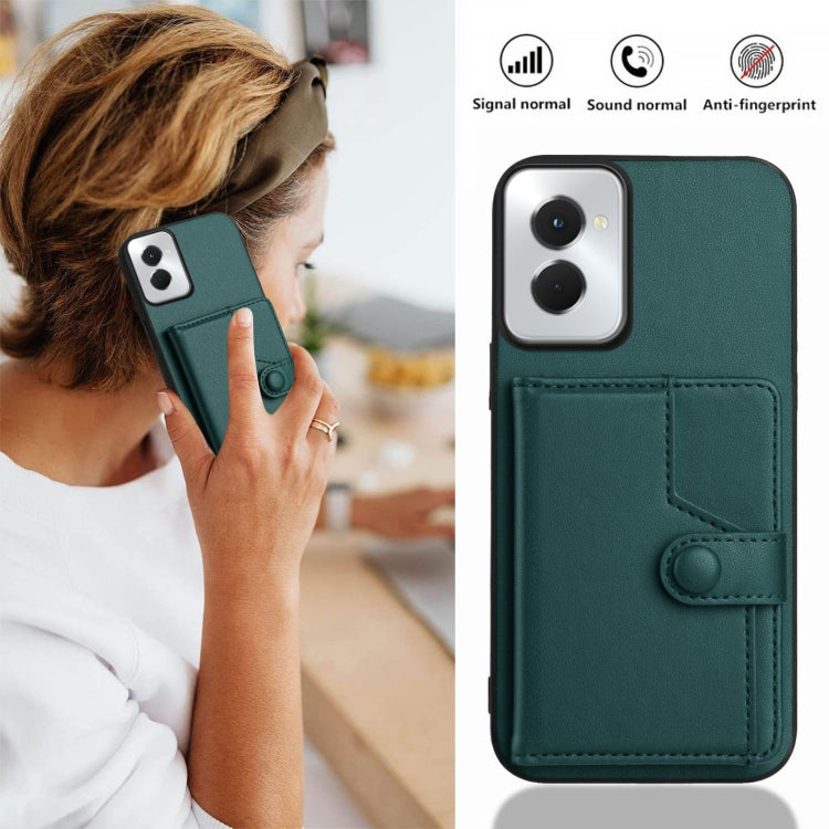 For Motorola Moto G Power 5G 2024 Button Card Bag RFID Anti-theft Phone Case