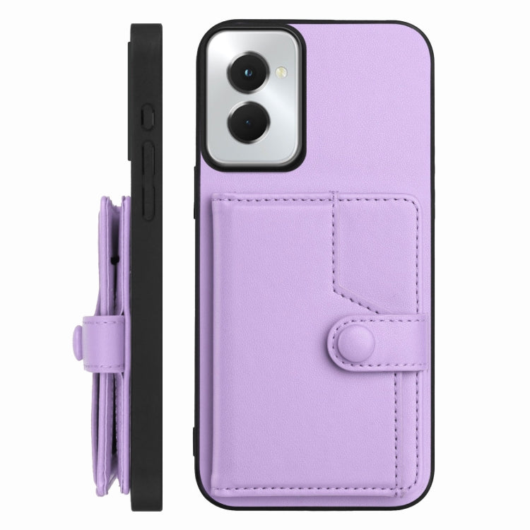 For Motorola Moto G Power 5G 2024 Button Card Bag RFID Anti-theft Phone Case