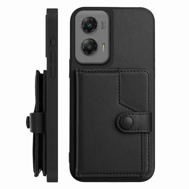 For Motorola Moto G Stylus 5G 2024 Button Card Bag RFID Anti-theft Phone Case
