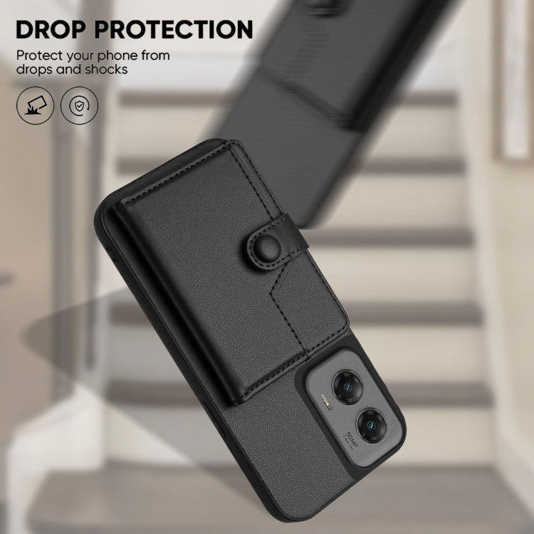 For Motorola Moto G Stylus 5G 2024 Button Card Bag RFID Anti-theft Phone Case