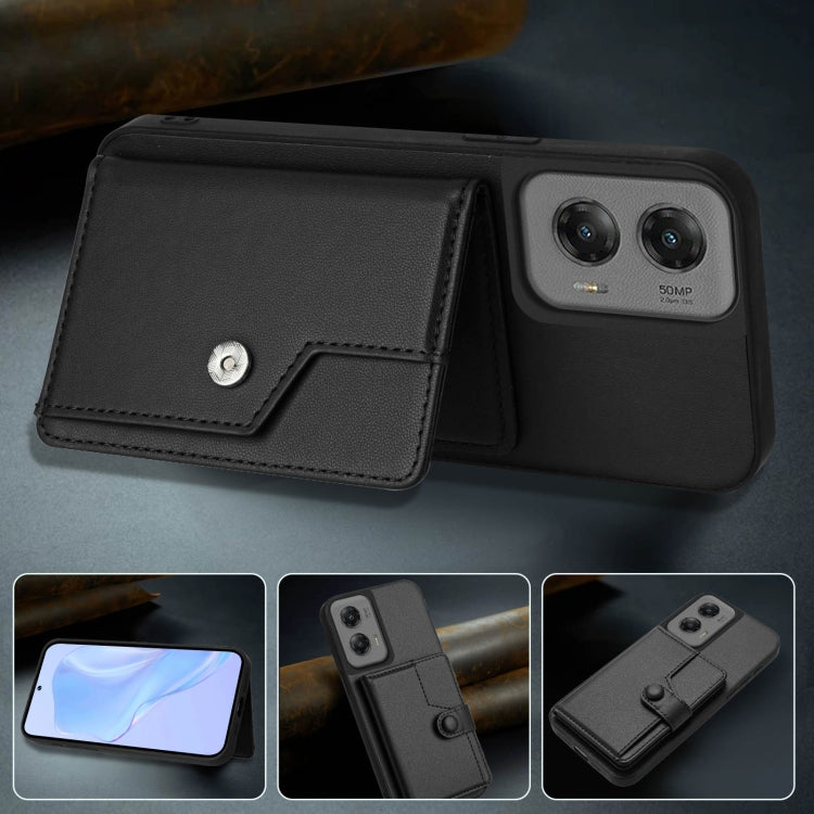 For Motorola Moto G Stylus 5G 2024 Button Card Bag RFID Anti-theft Phone Case