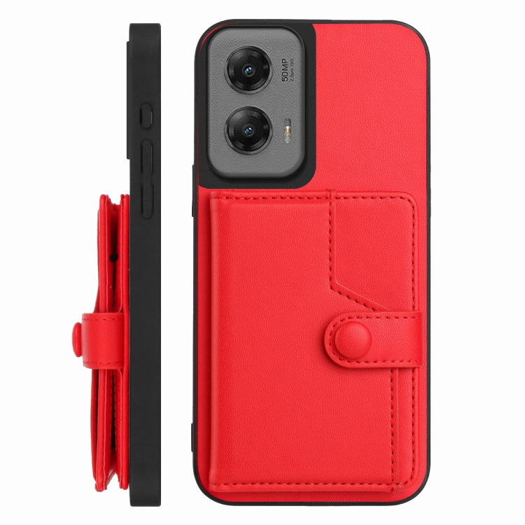 For Motorola Moto G Stylus 5G 2024 Button Card Bag RFID Anti-theft Phone Case
