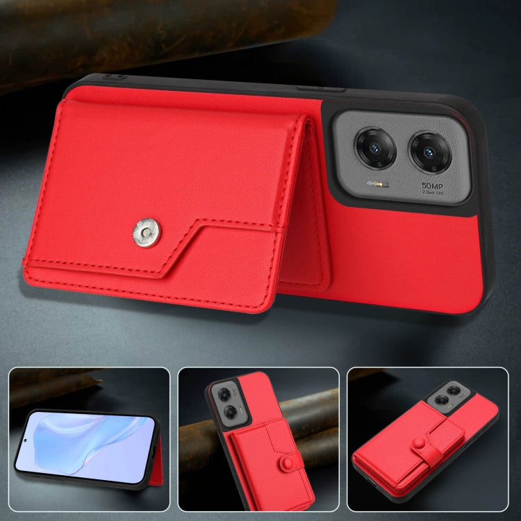 For Motorola Moto G Stylus 5G 2024 Button Card Bag RFID Anti-theft Phone Case