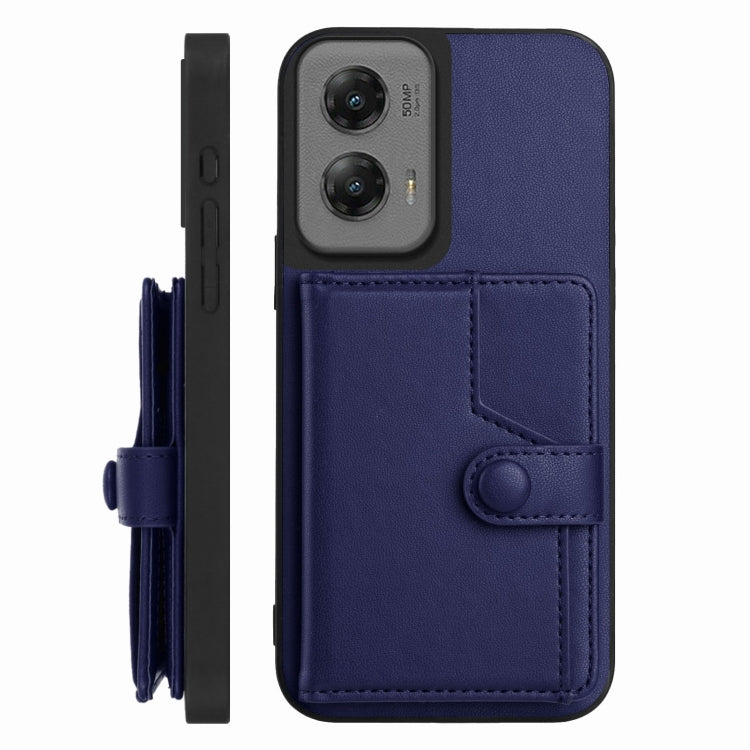 For Motorola Moto G Stylus 5G 2024 Button Card Bag RFID Anti-theft Phone Case