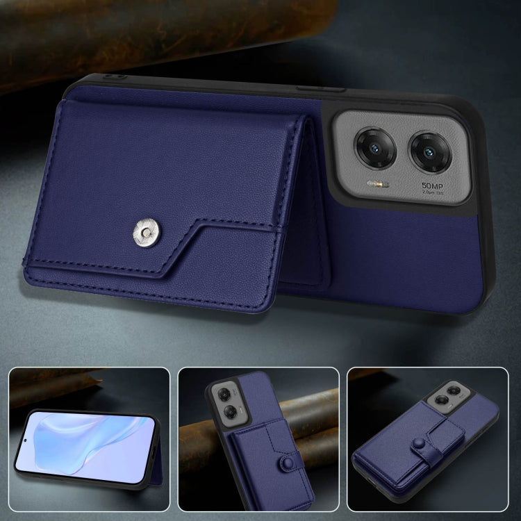 For Motorola Moto G Stylus 5G 2024 Button Card Bag RFID Anti-theft Phone Case