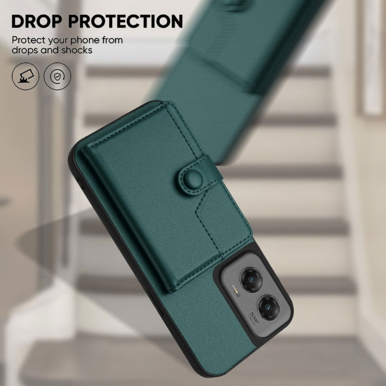 For Motorola Moto G Stylus 5G 2024 Button Card Bag RFID Anti-theft Phone Case