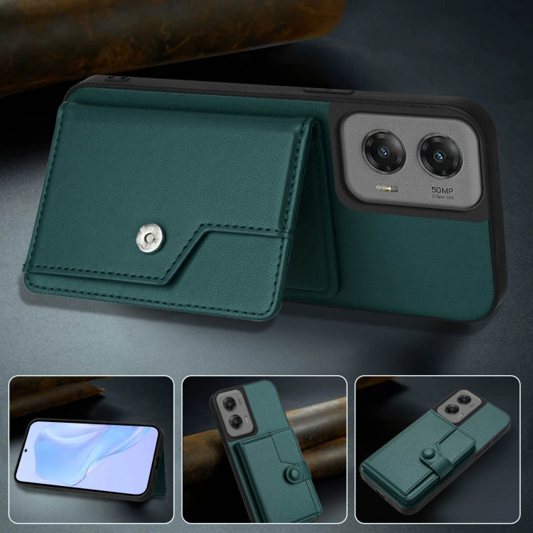 For Motorola Moto G Stylus 5G 2024 Button Card Bag RFID Anti-theft Phone Case