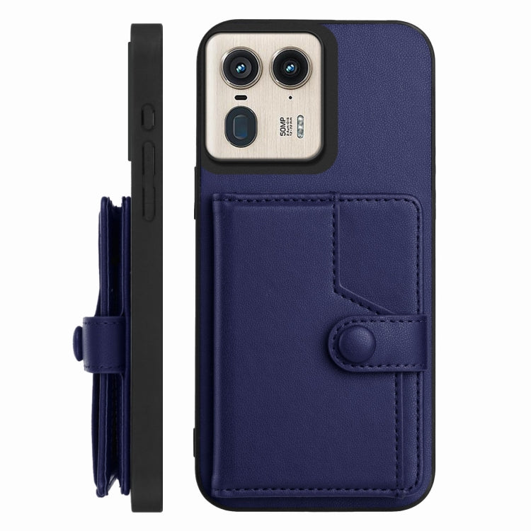 For Motorola Moto X50 Ultra Button Card Bag RFID Anti-theft Phone Case
