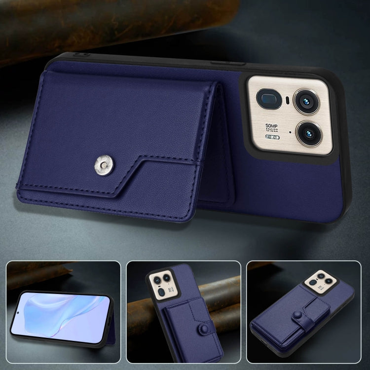 For Motorola Moto X50 Ultra Button Card Bag RFID Anti-theft Phone Case