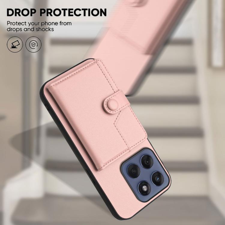 For Motorola Edge 60 Fusion / Edge 60 Button Card Bag RFID Anti-theft Phone Case