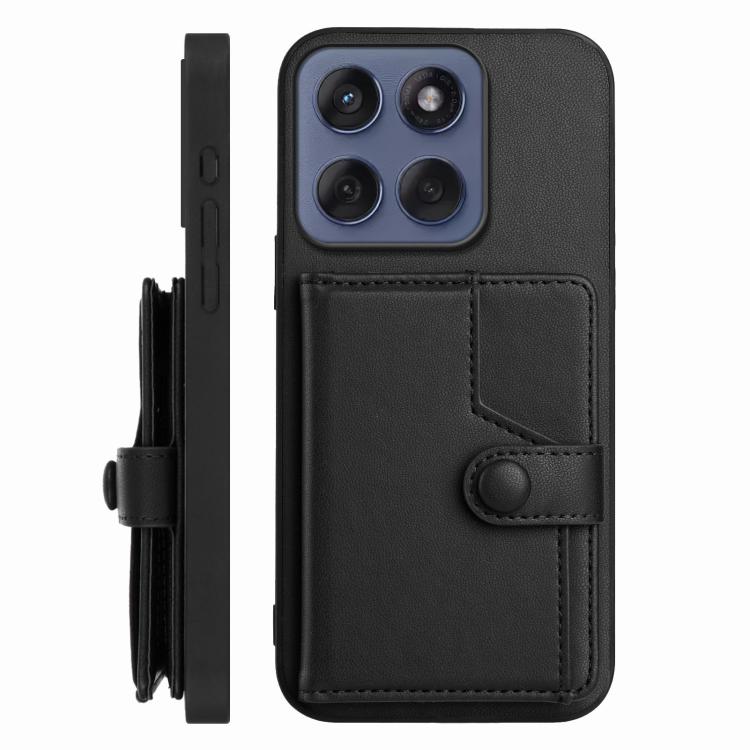For Motorola Edge 60 Fusion / Edge 60 Button Card Bag RFID Anti-theft Phone Case