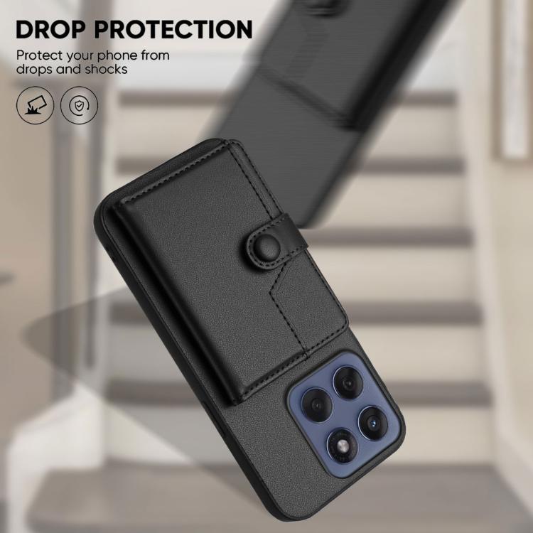 For Motorola Edge 60 Fusion / Edge 60 Button Card Bag RFID Anti-theft Phone Case