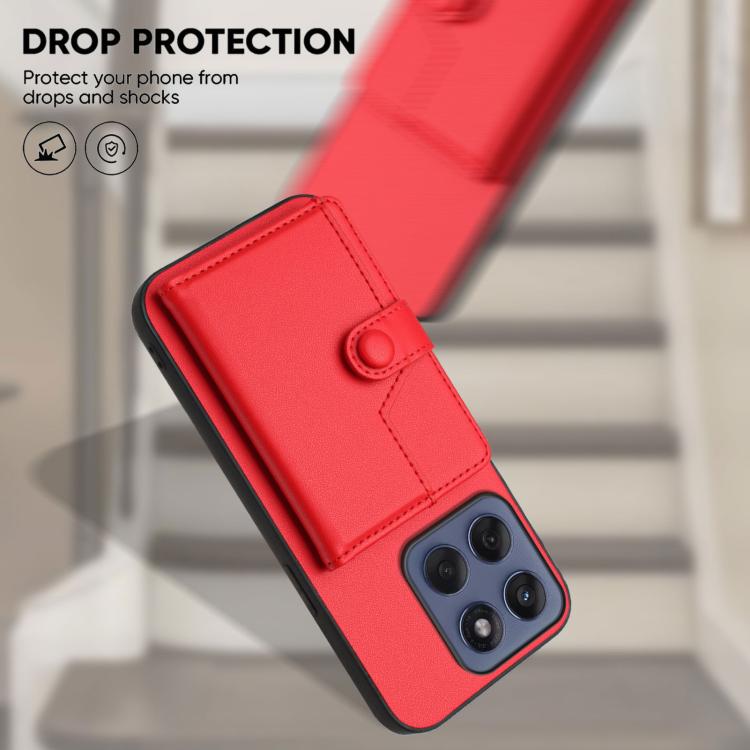 For Motorola Edge 60 Fusion / Edge 60 Button Card Bag RFID Anti-theft Phone Case