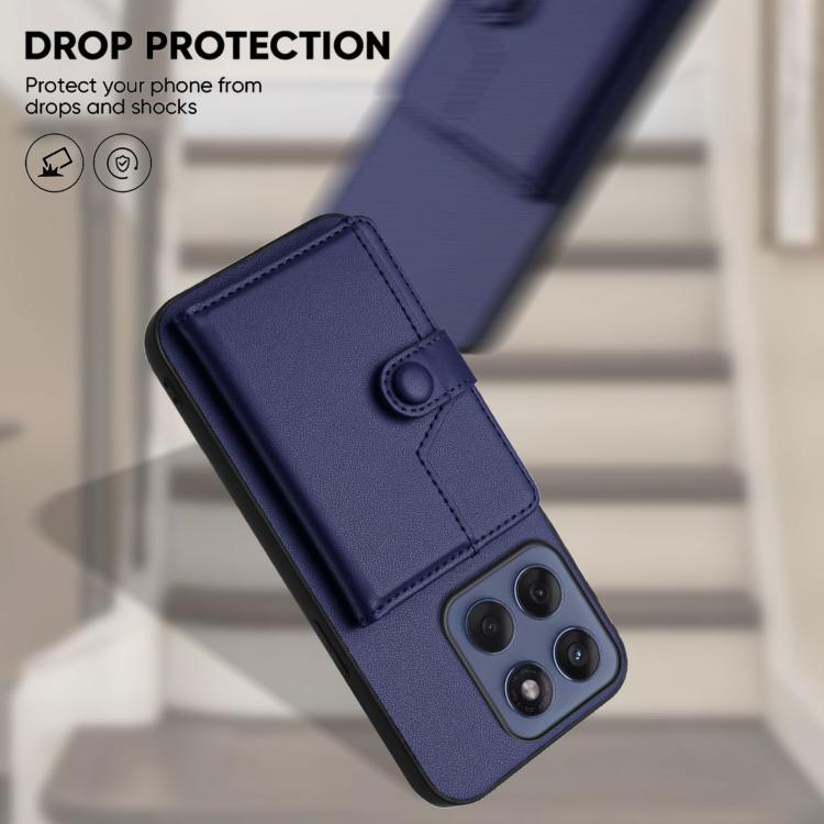 For Motorola Edge 60 Fusion / Edge 60 Button Card Bag RFID Anti-theft Phone Case