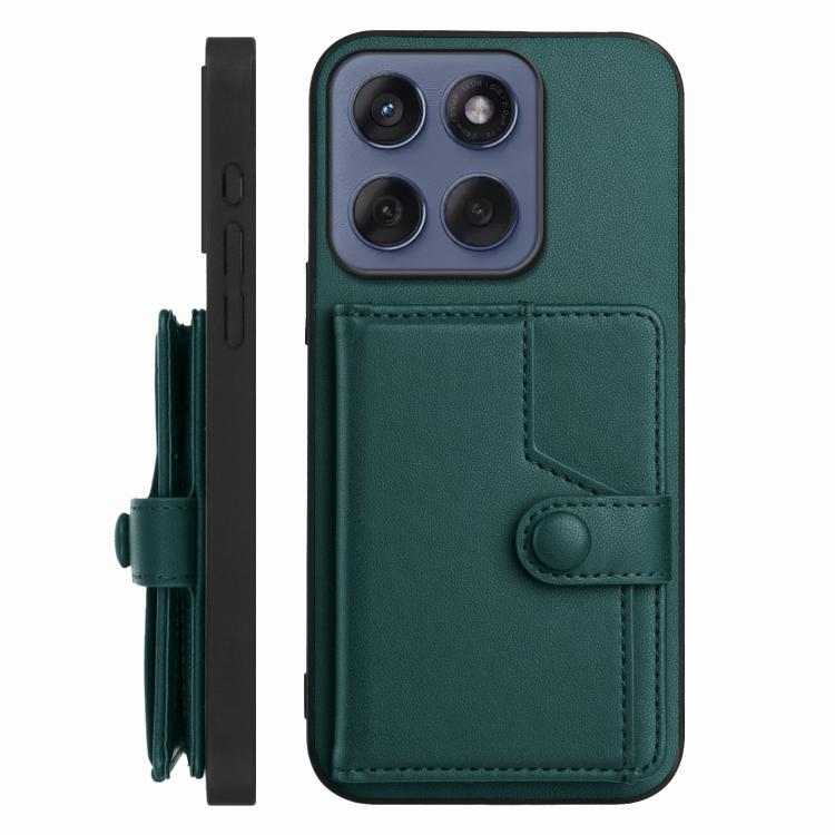 For Motorola Edge 60 Fusion / Edge 60 Button Card Bag RFID Anti-theft Phone Case