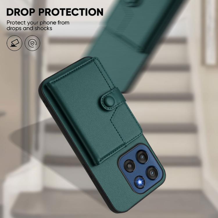 For Motorola Edge 60 Stylus 5G Button Card Bag RFID Anti-theft Phone Case