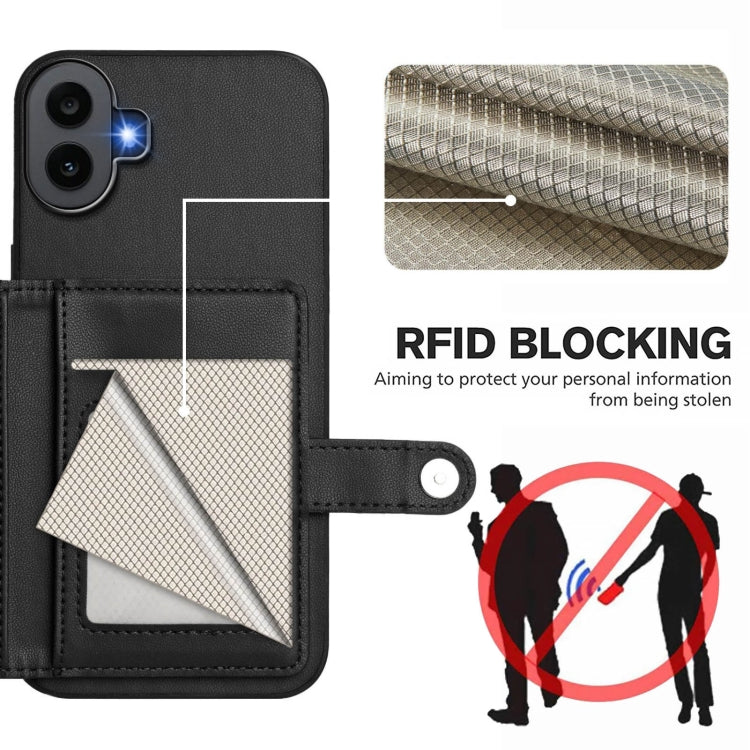 For Nothing CMF Phone 1 Button Card Bag RFID Anti-theft Phone Case
