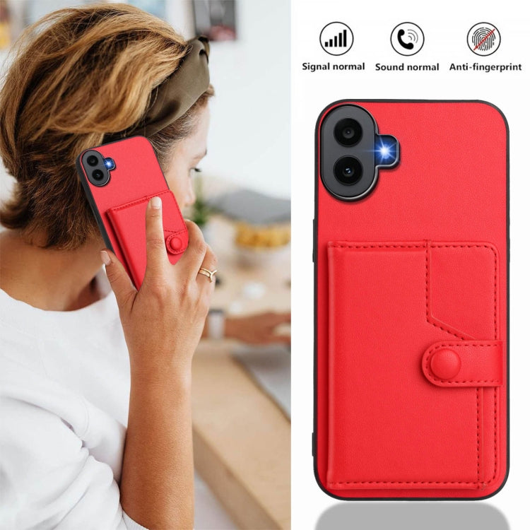 For Nothing CMF Phone 1 Button Card Bag RFID Anti-theft Phone Case