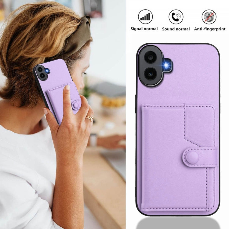 For Nothing CMF Phone 1 Button Card Bag RFID Anti-theft Phone Case