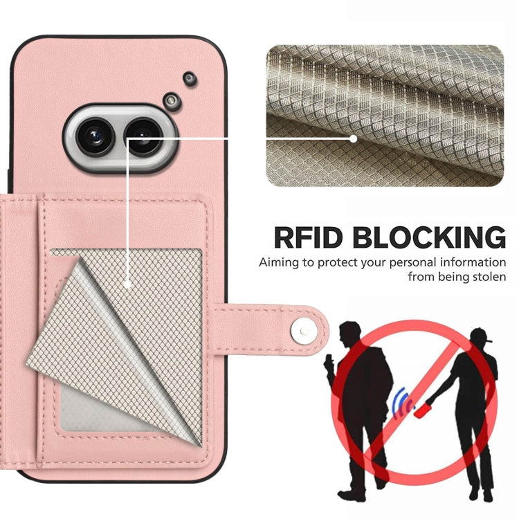 For Nothing Phone 2a Button Card Bag RFID Anti-theft Phone Case