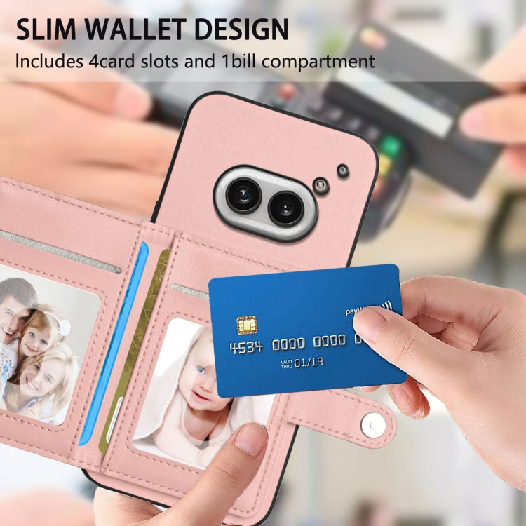 For Nothing Phone 2a Button Card Bag RFID Anti-theft Phone Case