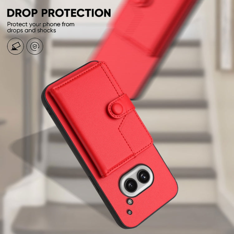 For Nothing Phone 2a Button Card Bag RFID Anti-theft Phone Case