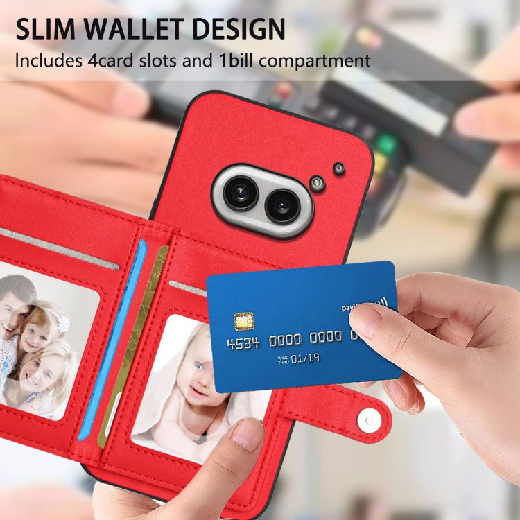For Nothing Phone 2a Button Card Bag RFID Anti-theft Phone Case