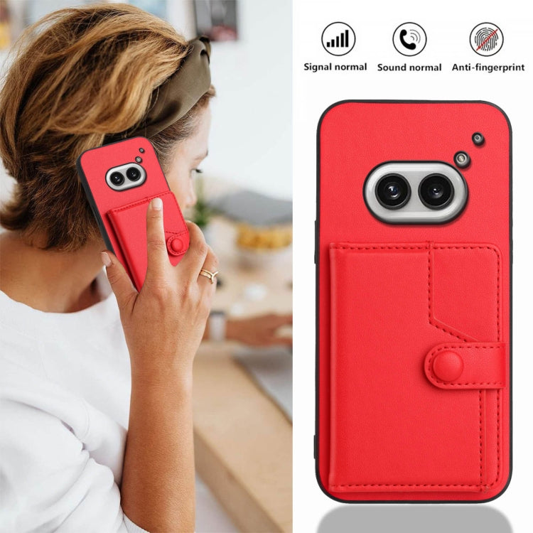 For Nothing Phone 2a Button Card Bag RFID Anti-theft Phone Case