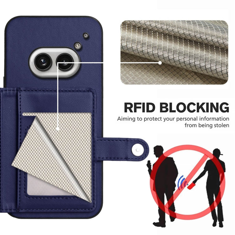 For Nothing Phone 2a Button Card Bag RFID Anti-theft Phone Case
