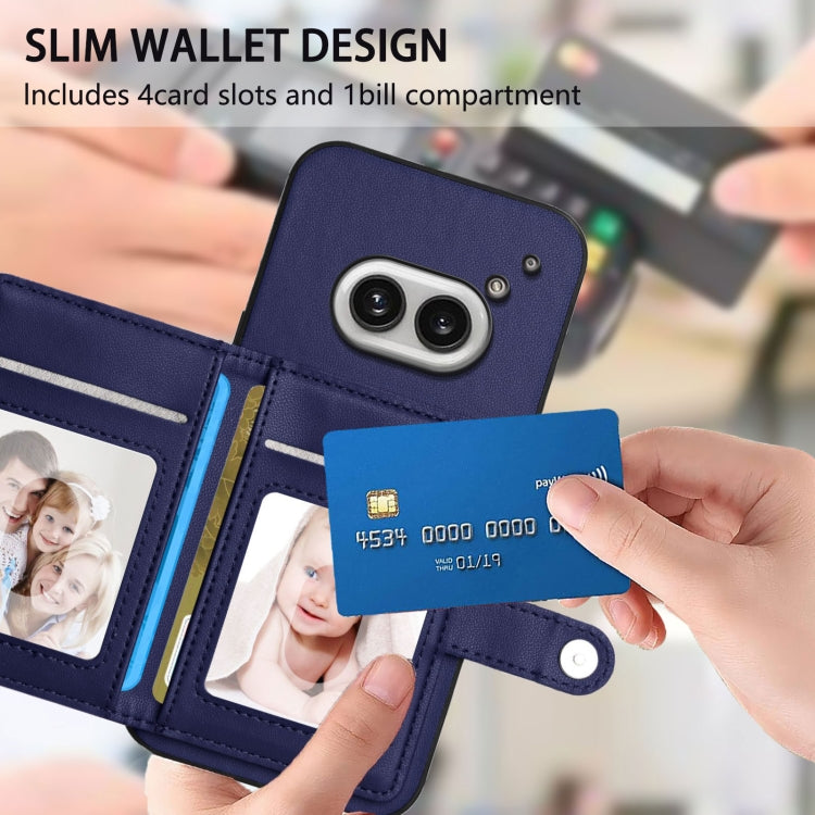 For Nothing Phone 2a Button Card Bag RFID Anti-theft Phone Case