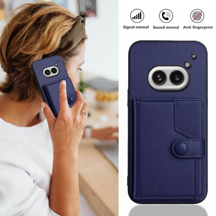 For Nothing Phone 2a Button Card Bag RFID Anti-theft Phone Case