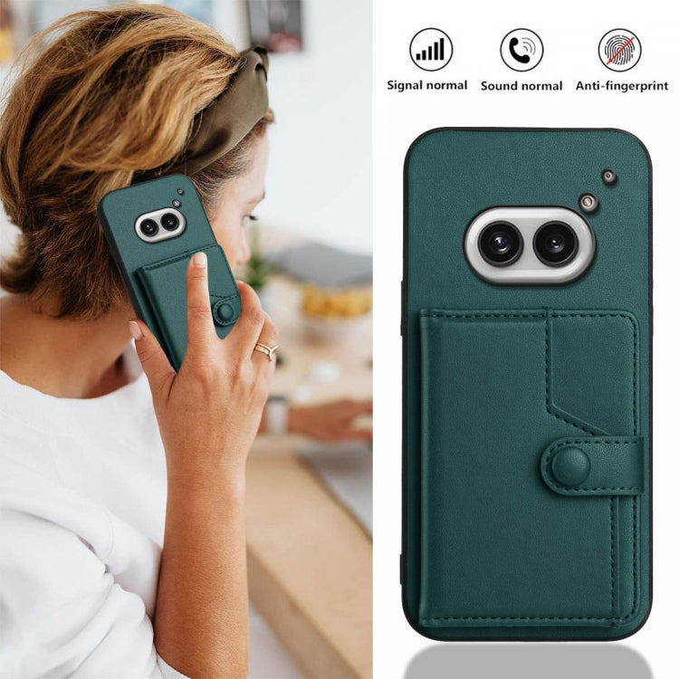 For Nothing Phone 2a Button Card Bag RFID Anti-theft Phone Case