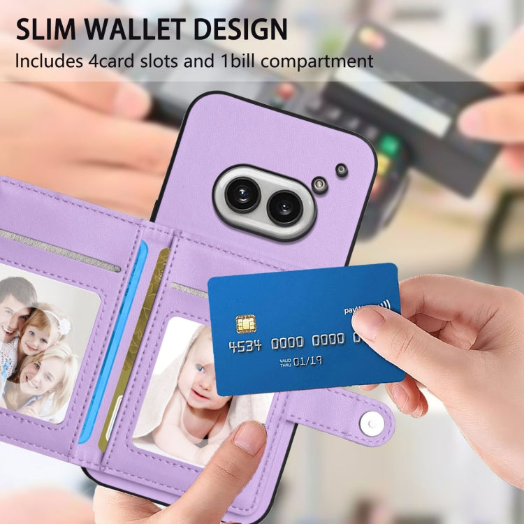 For Nothing Phone 2a Button Card Bag RFID Anti-theft Phone Case