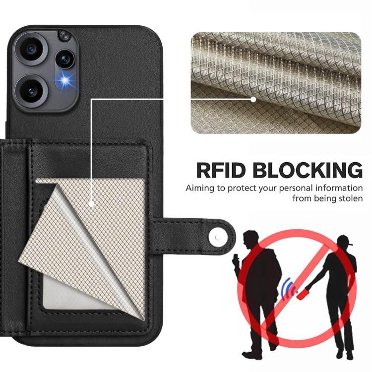 For Nothing CMF Phone 2 Pro Button Card Bag RFID Anti-theft Phone Case