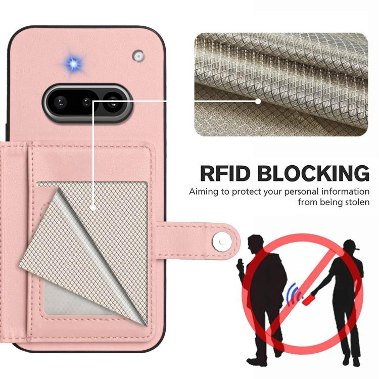 For Nothing Phone 3a Button Card Bag RFID Anti-theft Phone Case