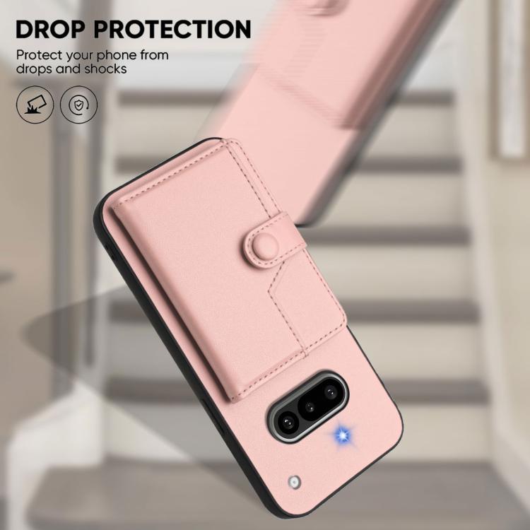 For Nothing Phone 3a Button Card Bag RFID Anti-theft Phone Case