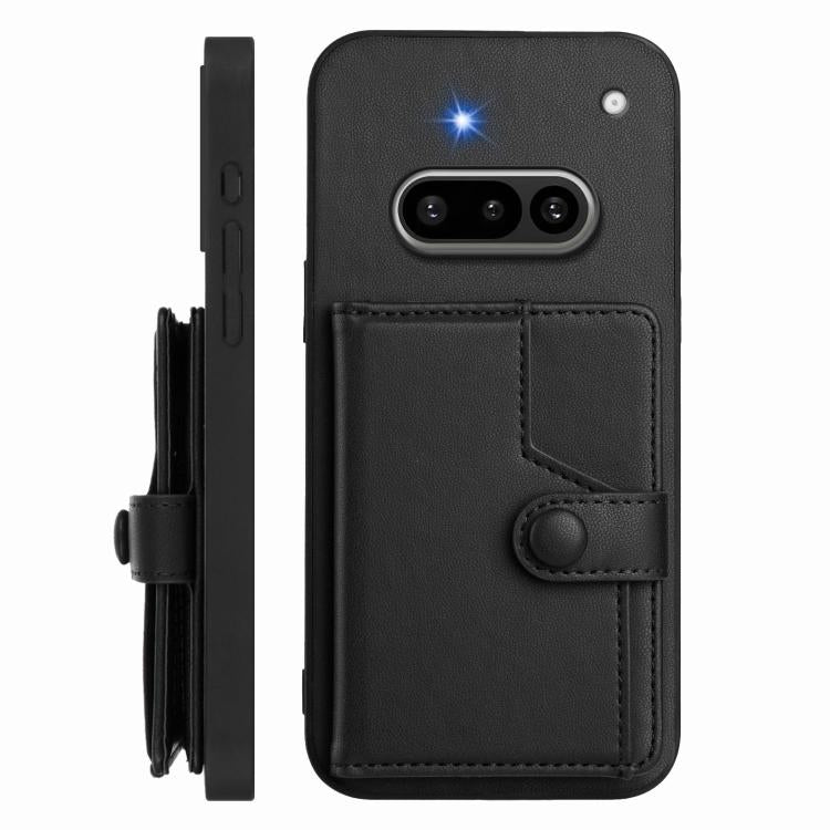 For Nothing Phone 3a Button Card Bag RFID Anti-theft Phone Case