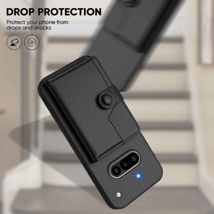 For Nothing Phone 3a Button Card Bag RFID Anti-theft Phone Case