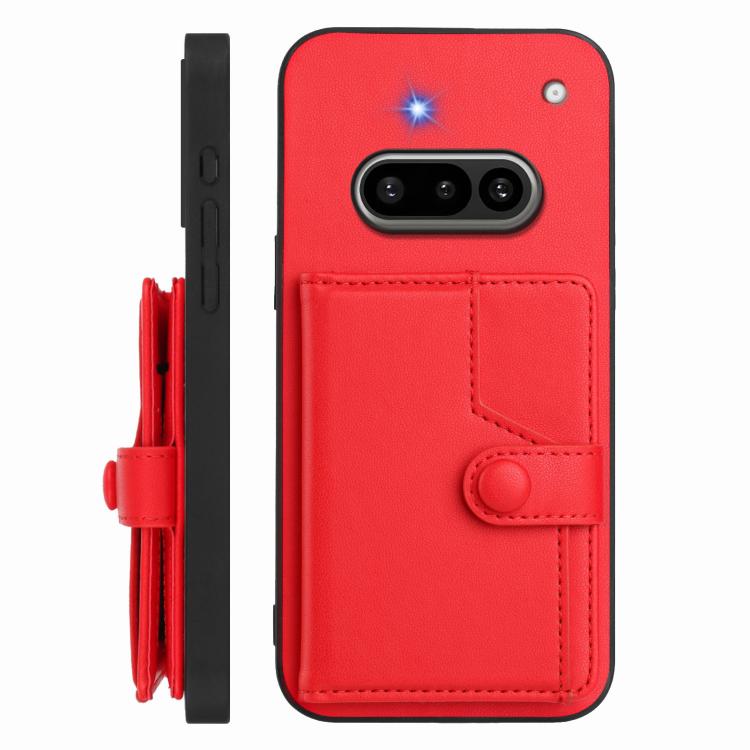 For Nothing Phone 3a Button Card Bag RFID Anti-theft Phone Case