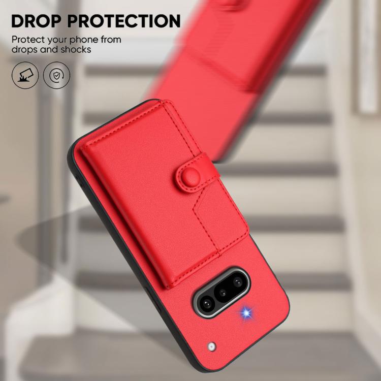 For Nothing Phone 3a Button Card Bag RFID Anti-theft Phone Case