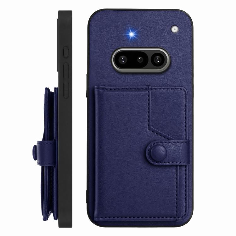For Nothing Phone 3a Button Card Bag RFID Anti-theft Phone Case
