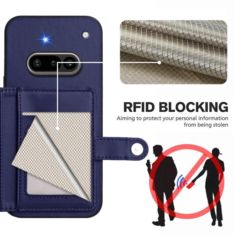 For Nothing Phone 3a Button Card Bag RFID Anti-theft Phone Case